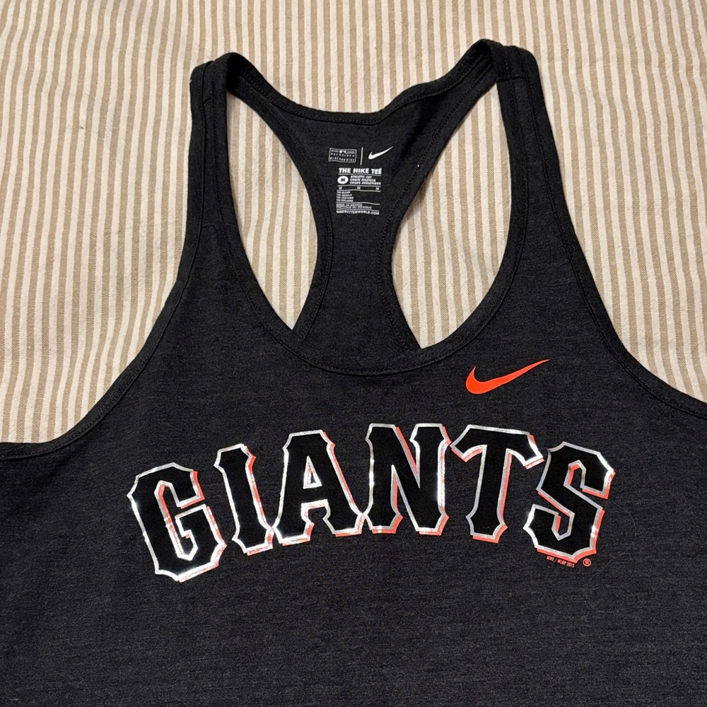 Nike Women's Black Giants Tank Top - Picture 2 of 4